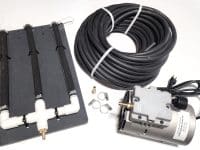 617 Pond Aeration Kit with Airstream Diffuser, tubing, and pump for comprehensive pond aeration.