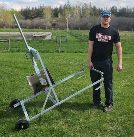 Galvanized Portable Mount with Aquatic Weed Blower - Pond Perfections Galvanized Portable Mount with Aquatic Weed Blower