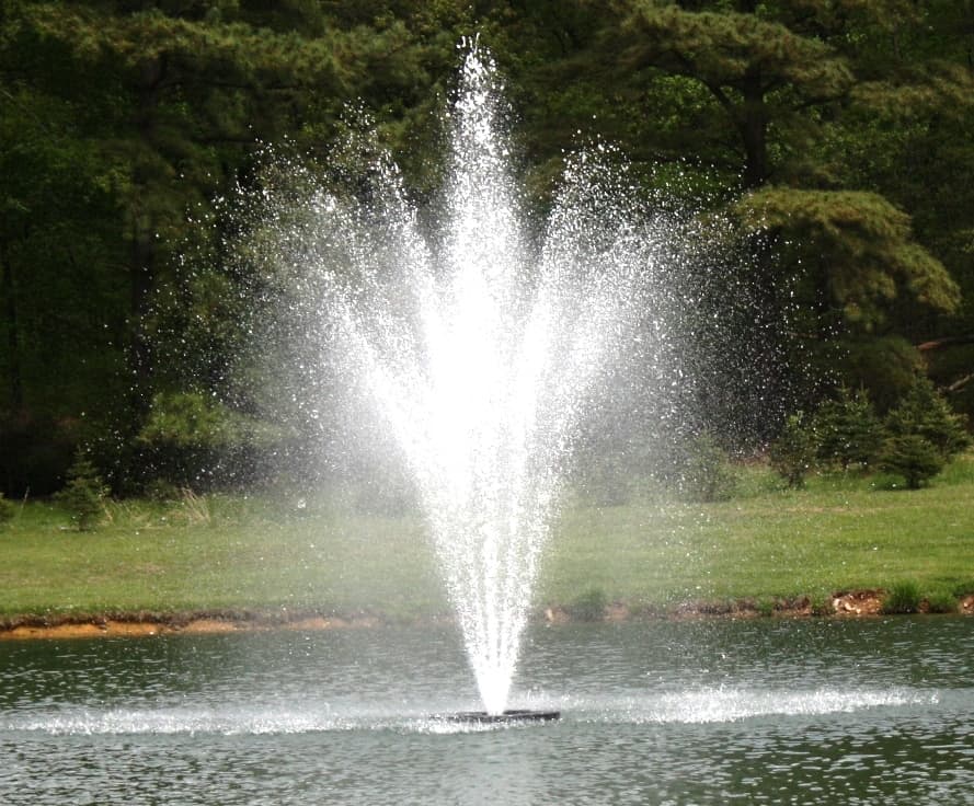 Pontus Nozzle Fountain - Pond Perfections fountain in a pond