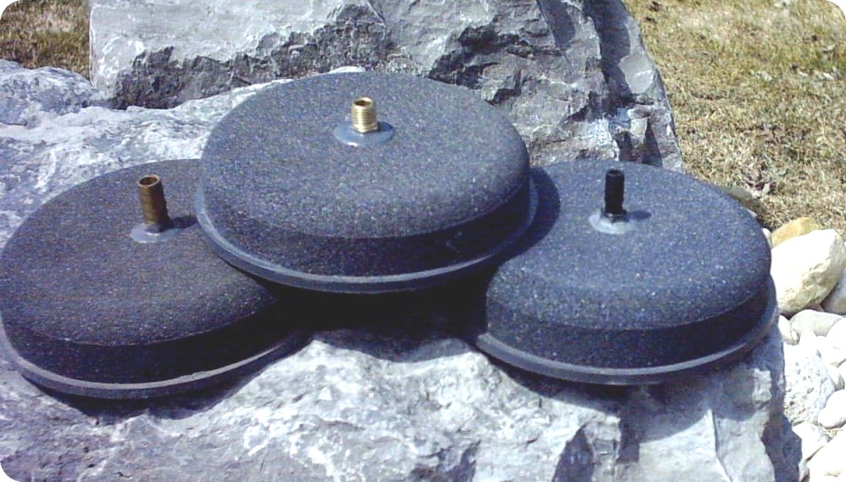 picture10 - Pond Perfections Multiple air diffusers for aeration in ponds and lakes.