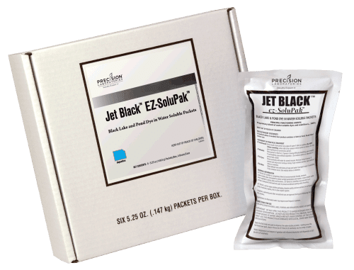 Jet-Black-EZSOLUPAKS.png - Pond Perfections Jet Black Pond Dye box with 6 water-soluble EZ-SoluPaks for deep pond coloring, enhancing water aesthetics while supporting pond bacteria for a balanced ecosystem.